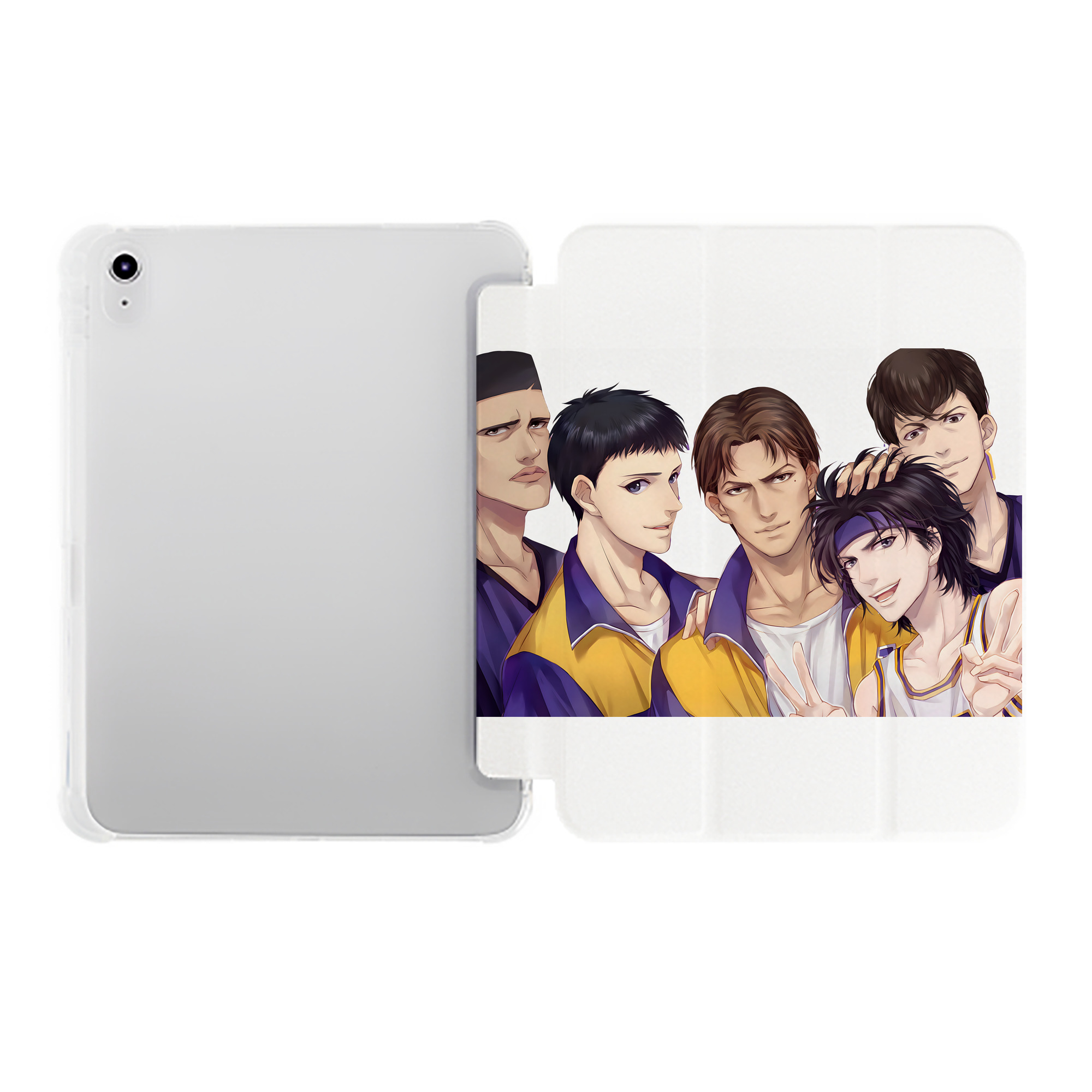 （画像用） SLAM DUNK／スラムダンク IPad ケース ペン収納付き 三つ折りスタンド PUレザー×シリコン 対応機種9.5/10.5/10.9インチ